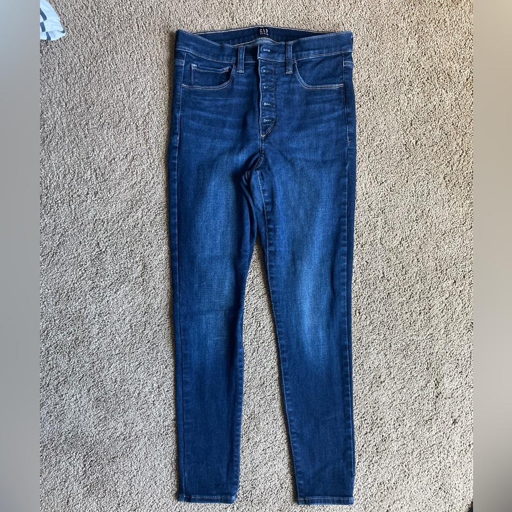 Gap skinny jeans button fly